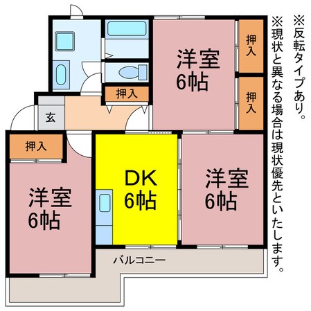 ハイツKODAⅡの物件間取画像